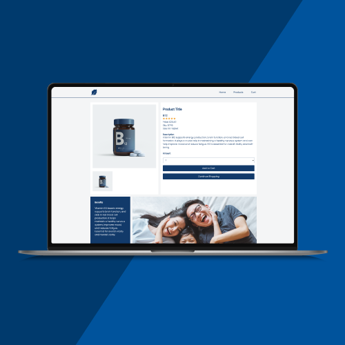 Vector laptop mockup of the project. Click the image to view the user interface of the webpage.