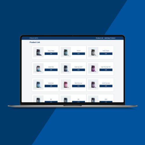 Vector laptop mockup of the project. Click the image to view the admin interface of the webpage.