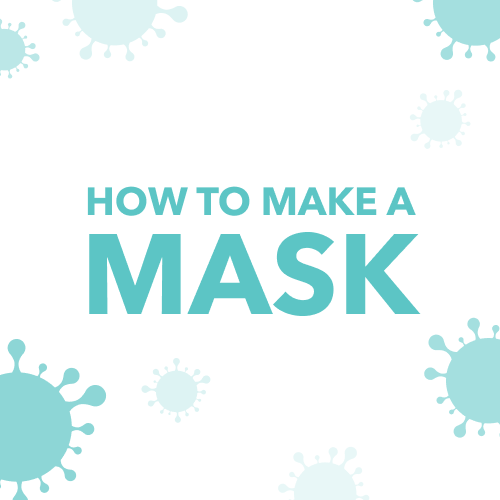 Vector images of bacteria with the title 'How to Make a Mask.' Click on this thumbnail to view the motion graphic project.