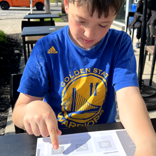 Photograph of a user testing session conducted for this UX project.